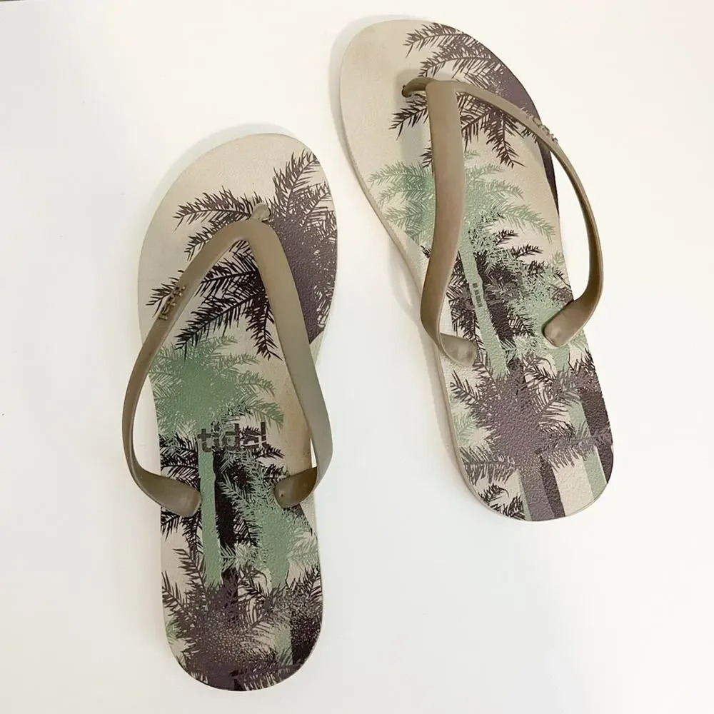 TIDAL Tropical Print Classic Flip Flops